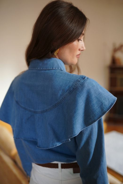 Didi Blouse | Jeans Blue Blouse Parisienne Collection 