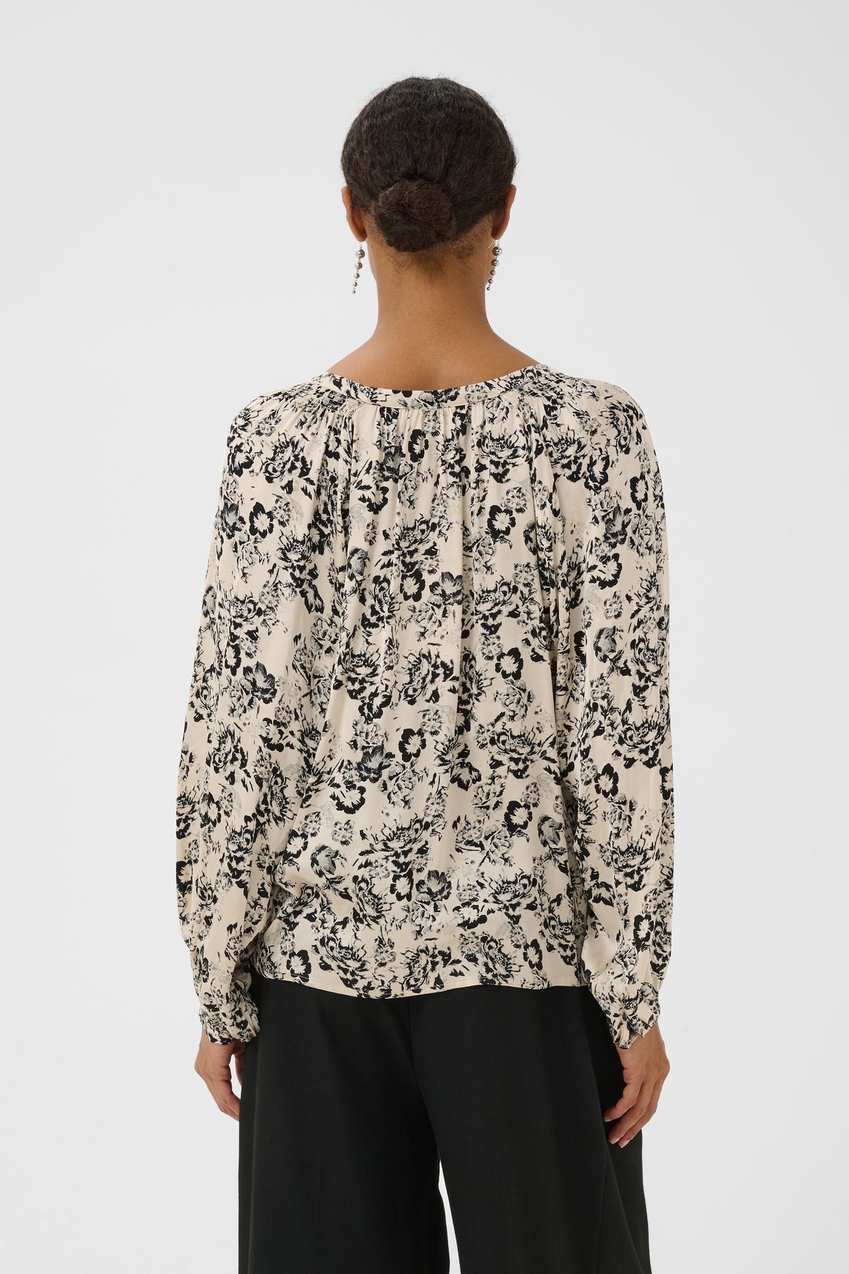 Doaa Blouse | Black Floral Blouse Part Two 