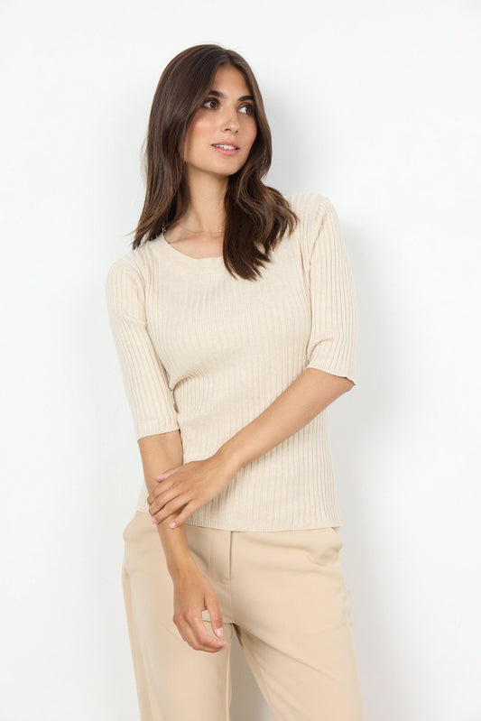 Dollie Pullover | Cream Blouse Soya Concept 
