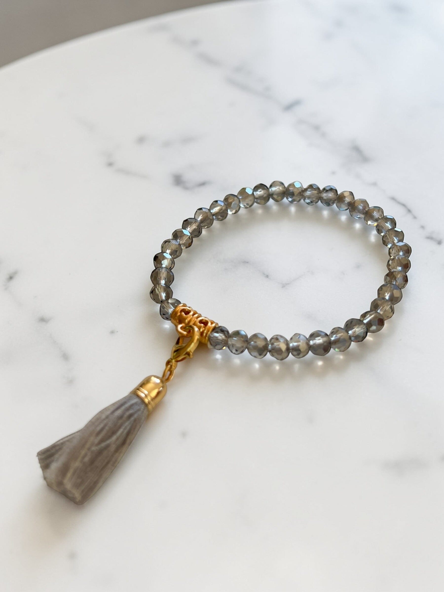 Ella Crystal Tassle Bracelet | Multi Colours Bracelet French Edit 