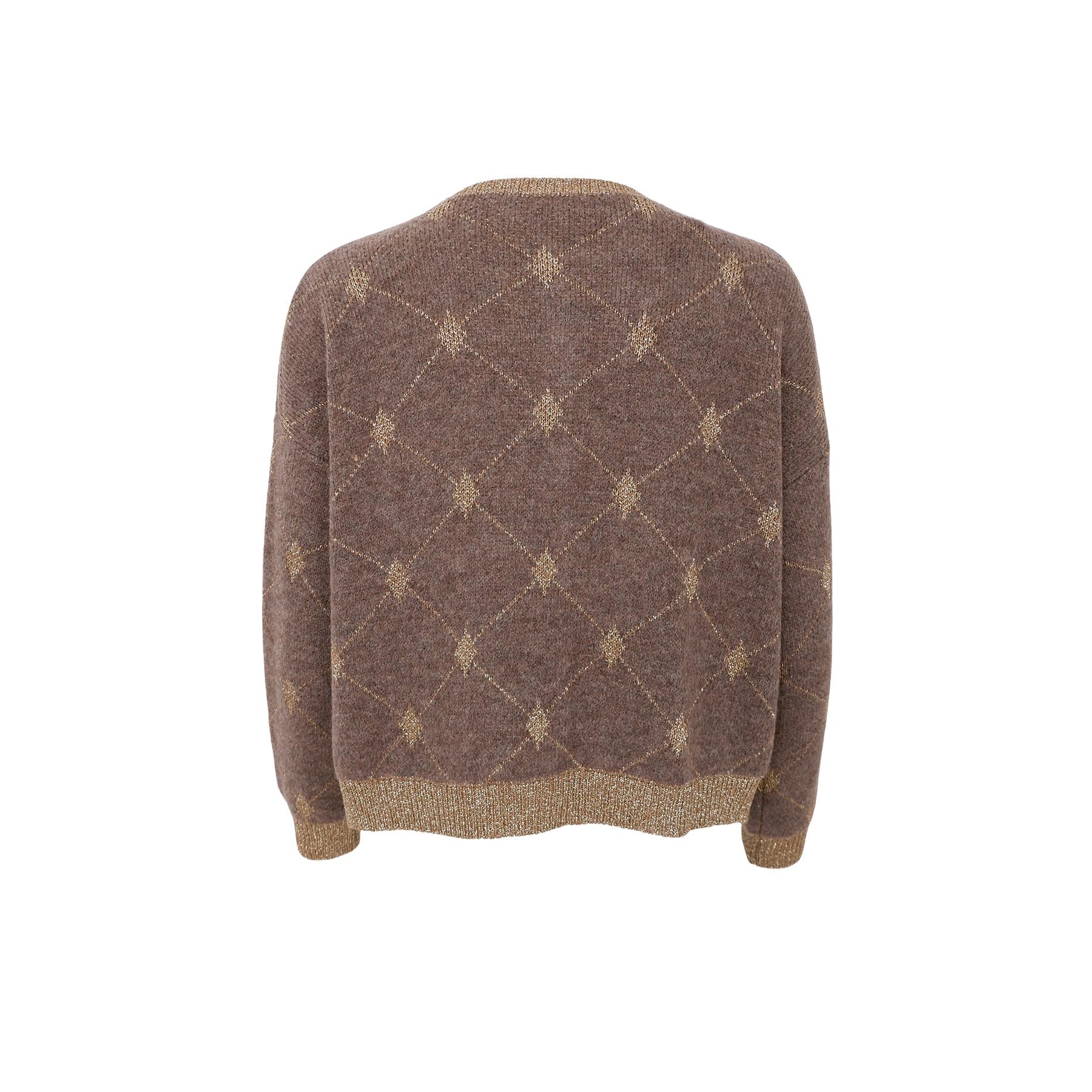 Elva Knit Cardigan | Taupe Cardigan Black Colour 