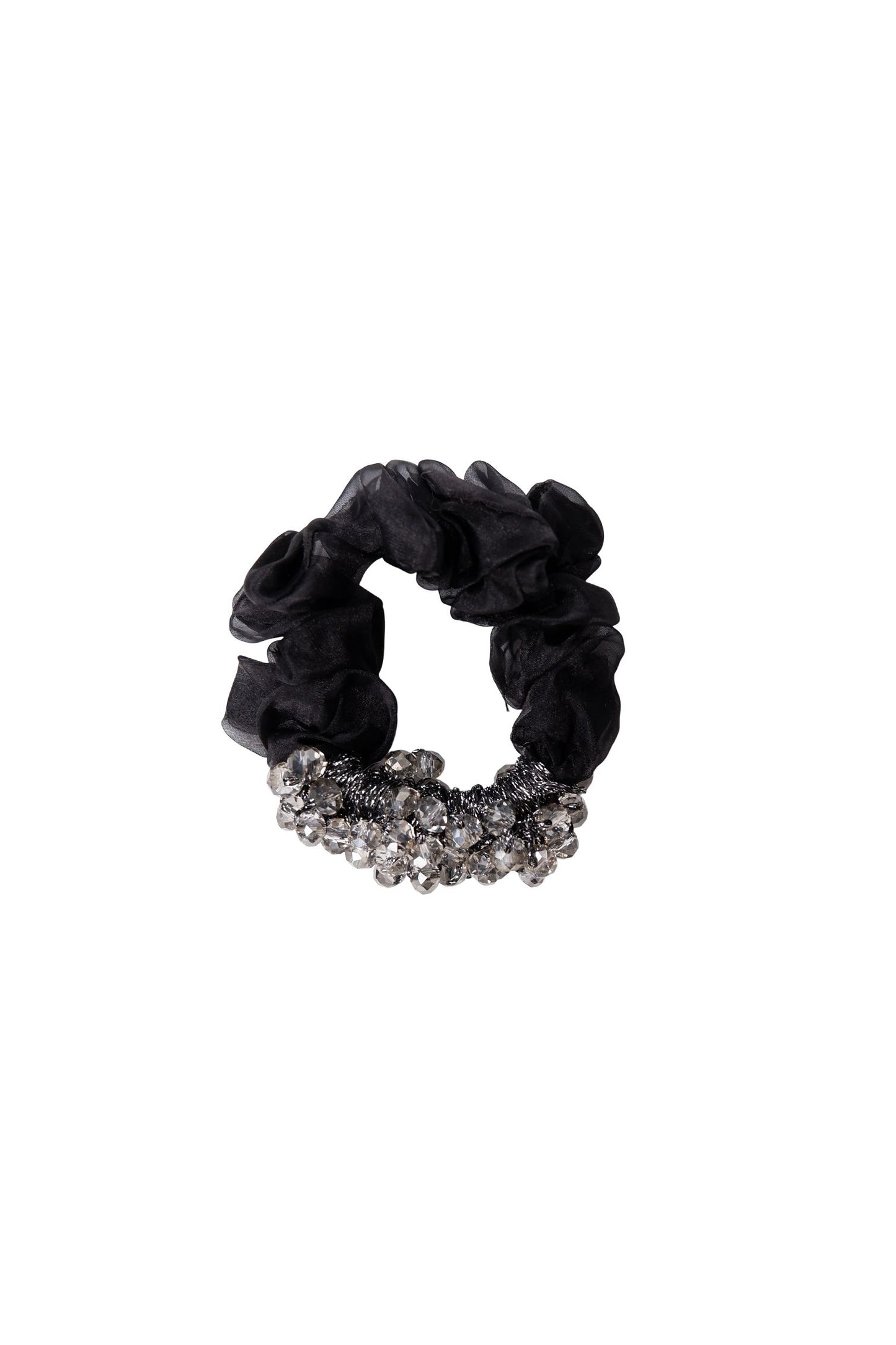 Emina Mini Scrunchie | 2 Colours Hair Accessories Black Colour Black 