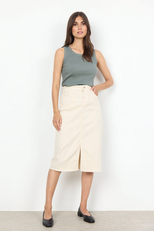 Erna Skirt | Cream Skirt Soya Concept 