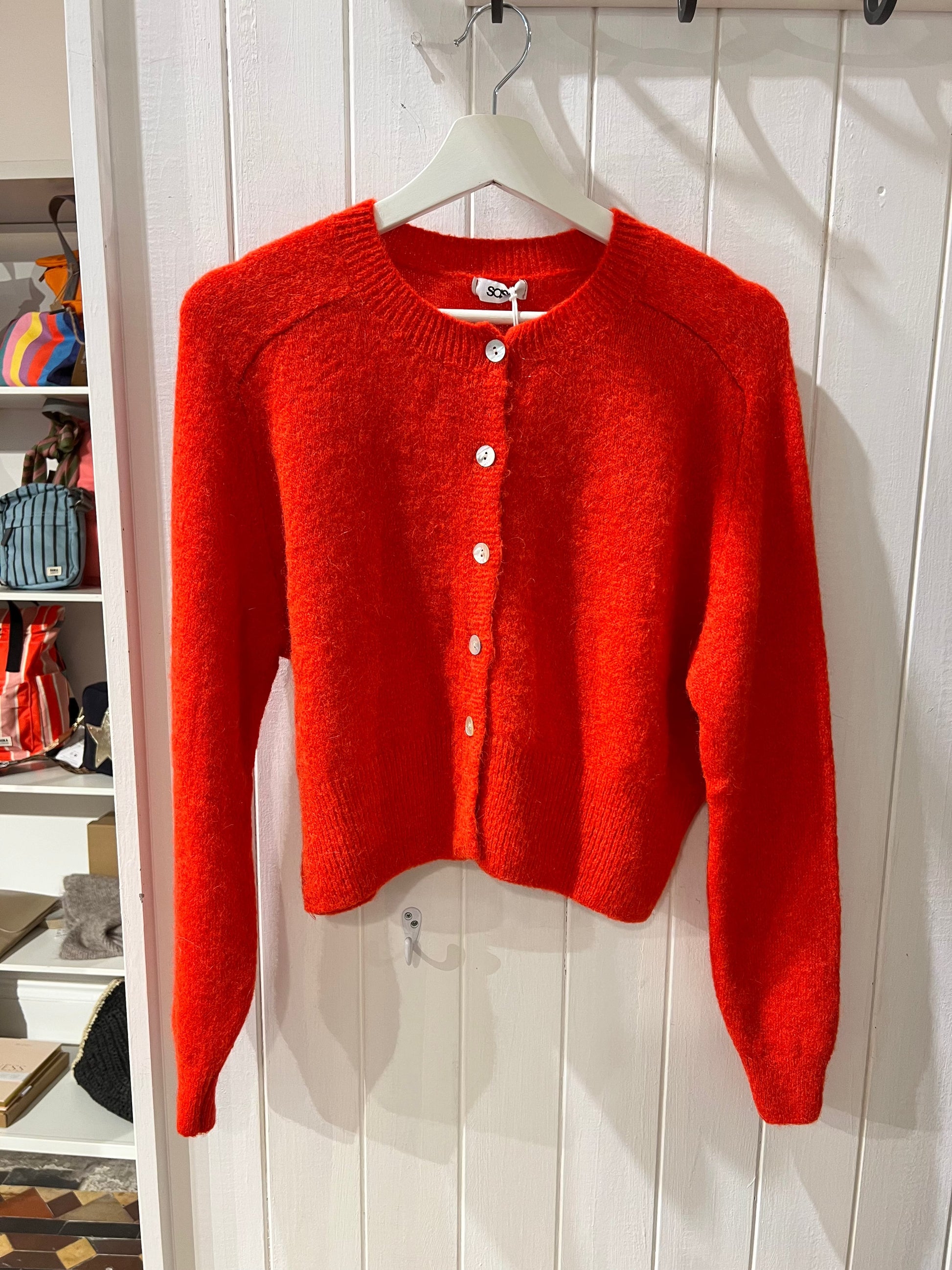 Etta Cardigan | 10 Colours Jumper Miss Sugar Red 