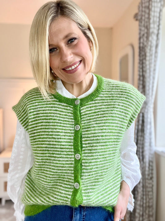 Etta Vest | 7 Colours Jumper Parisienne Collection Lime Green 