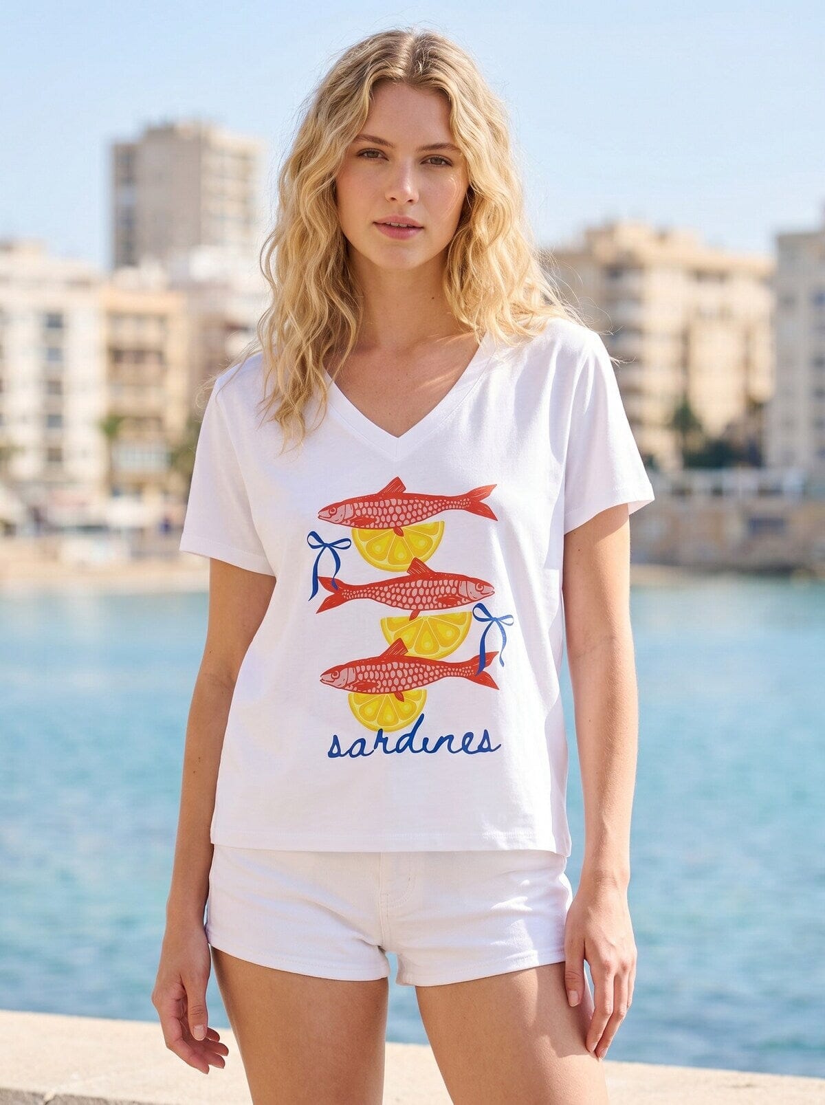 Eva T Shirt | White Shirt Parisienne Collection 