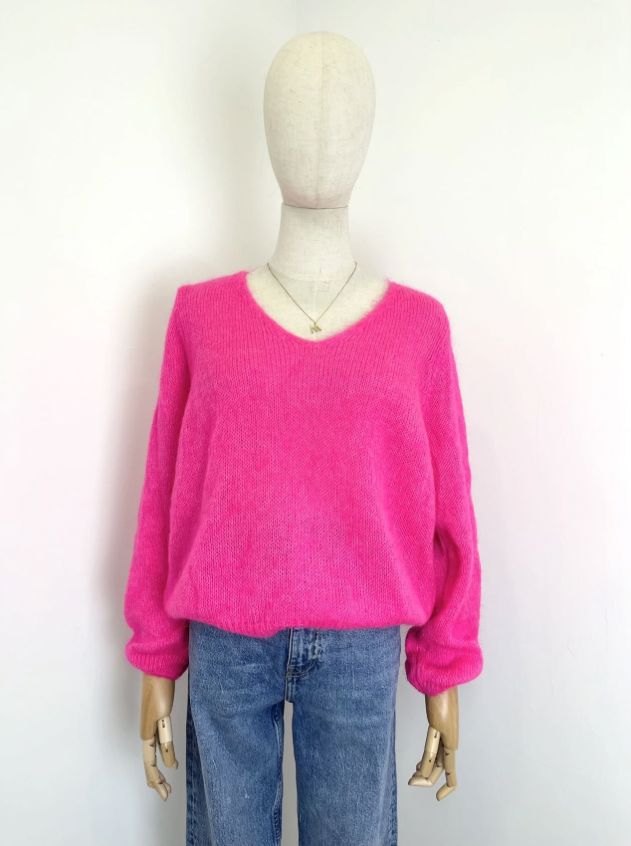 Eve V Neck Jumper | 9 Colours Knitwear Parisienne Collection 