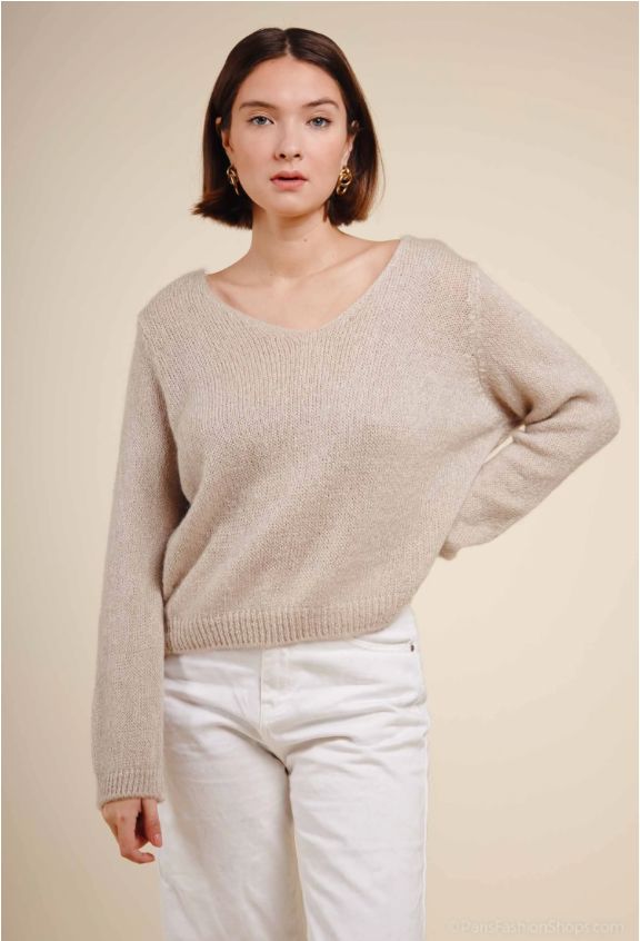 Eve V Neck Jumper | 9 Colours Knitwear Parisienne Collection 