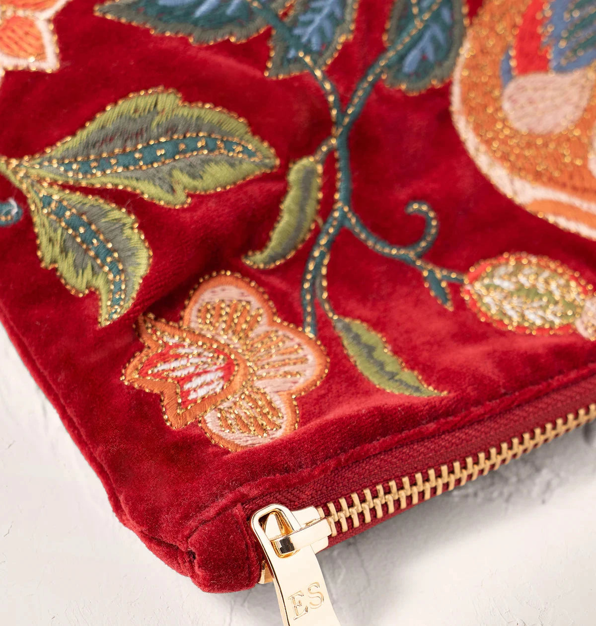 Everyday Pouch | Botanical Birds | Rouge Make up Bag Elizabeth Scarlett 