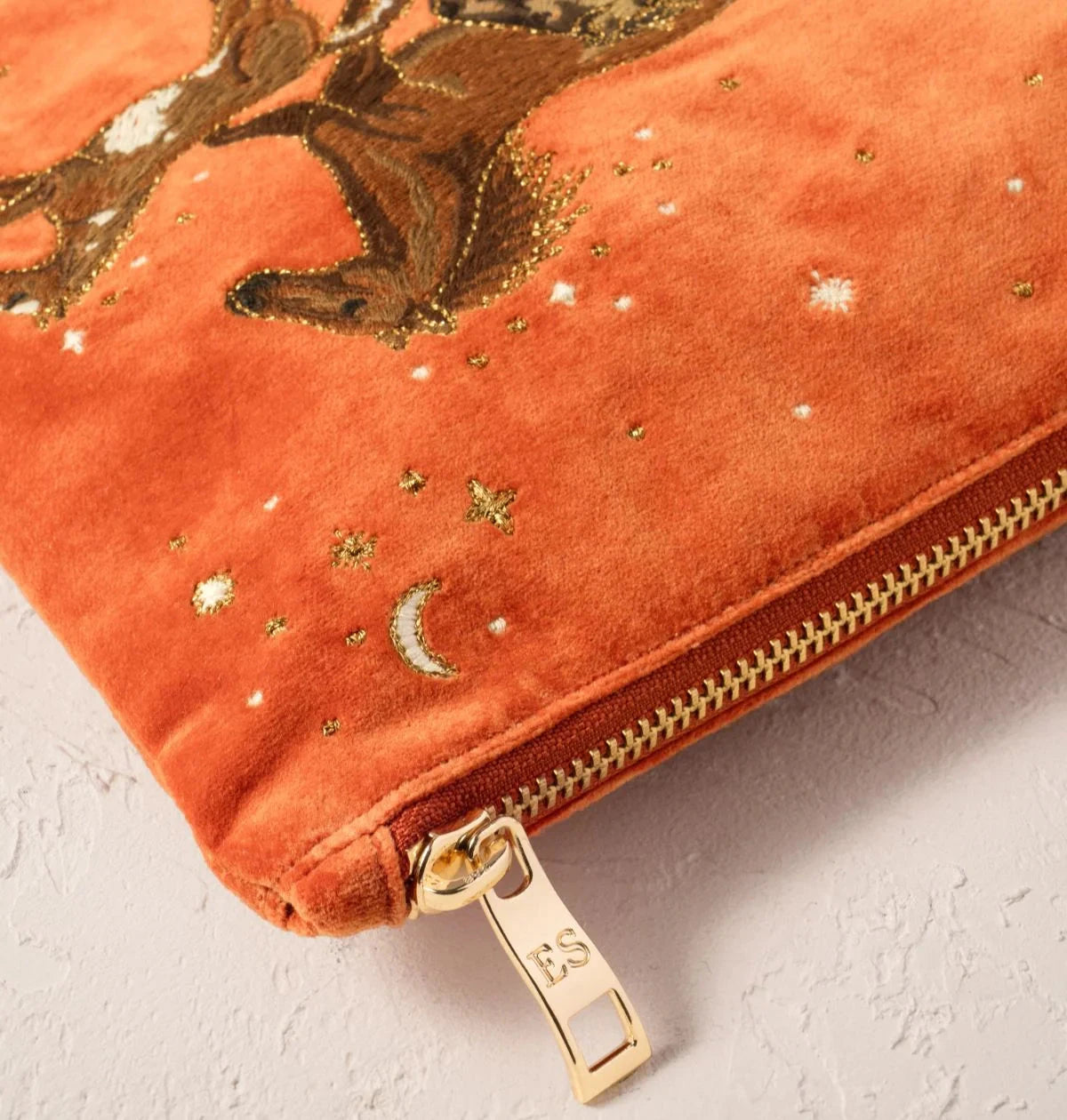 Everyday Pouch | Celestial Wild Horses | Terracotta Make up Bag Elizabeth Scarlett 