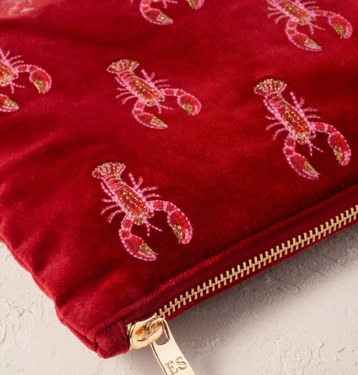 Everyday Pouch | Lobster | Rouge Make up Bag Elizabeth Scarlett 