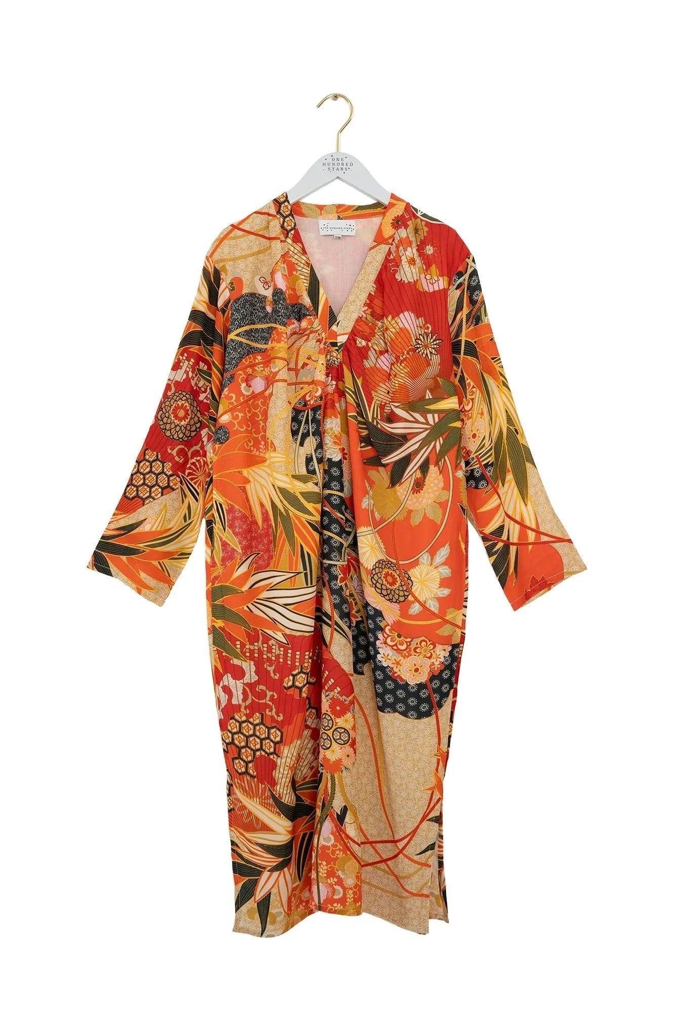 Fans Midi Dress | Scarlet Dress One Hundred Stars 
