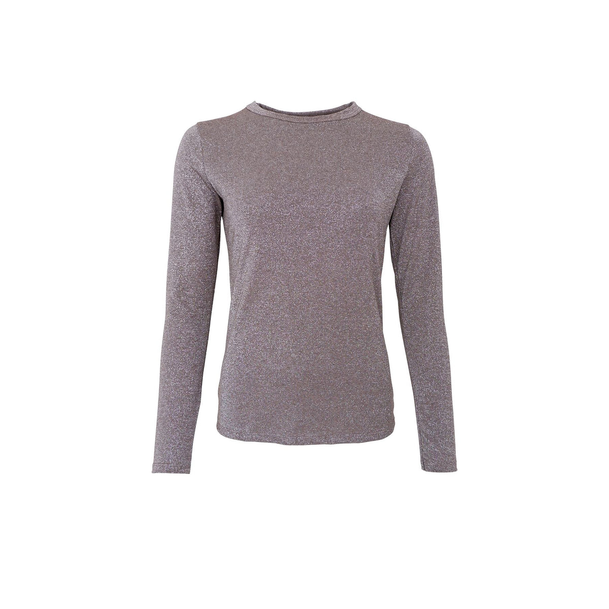Faye Lurex Blouse | Taupe Shirts & Tops Black Colour 