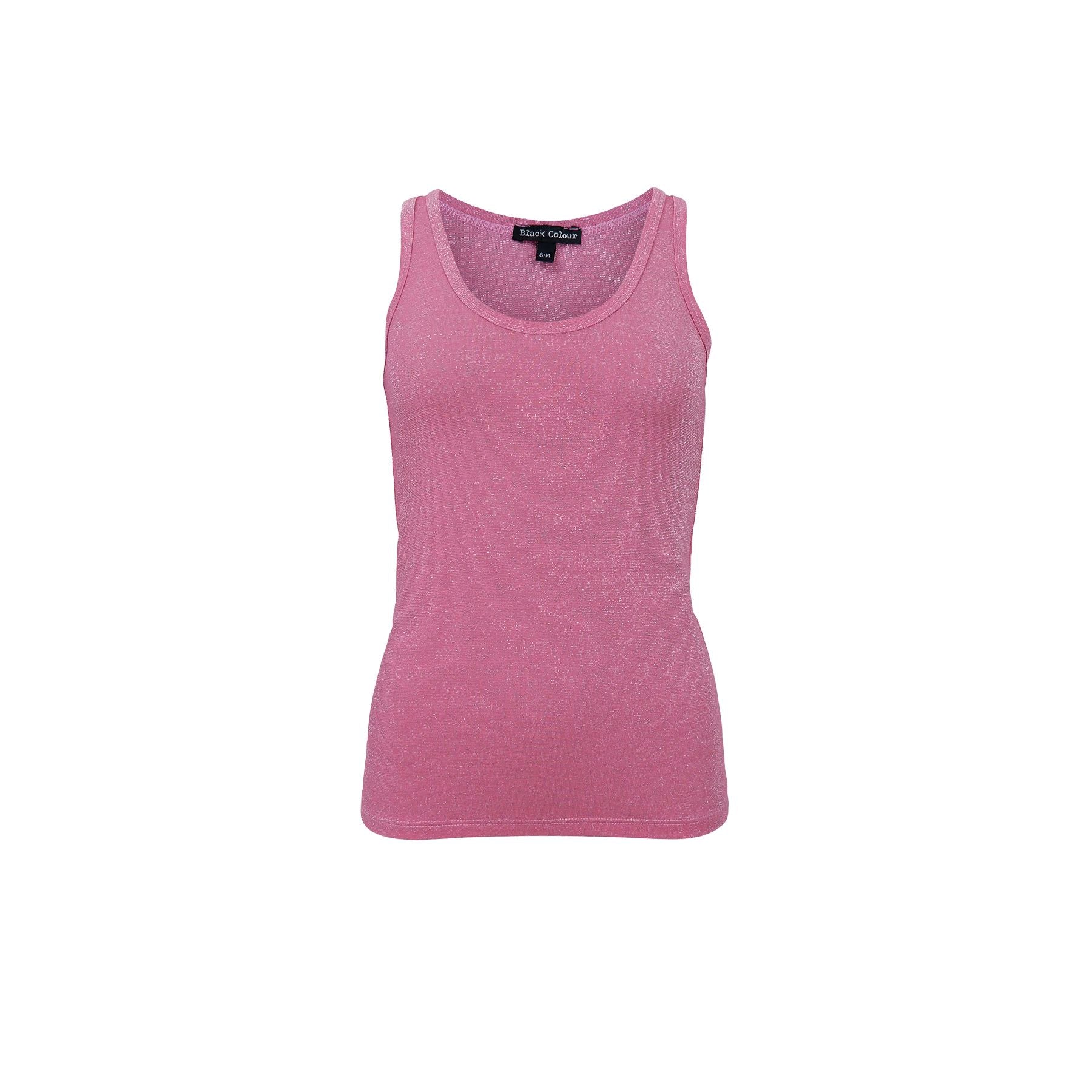 Faye Lurex Top | Soft Pink Shirts & Tops Black Colour 