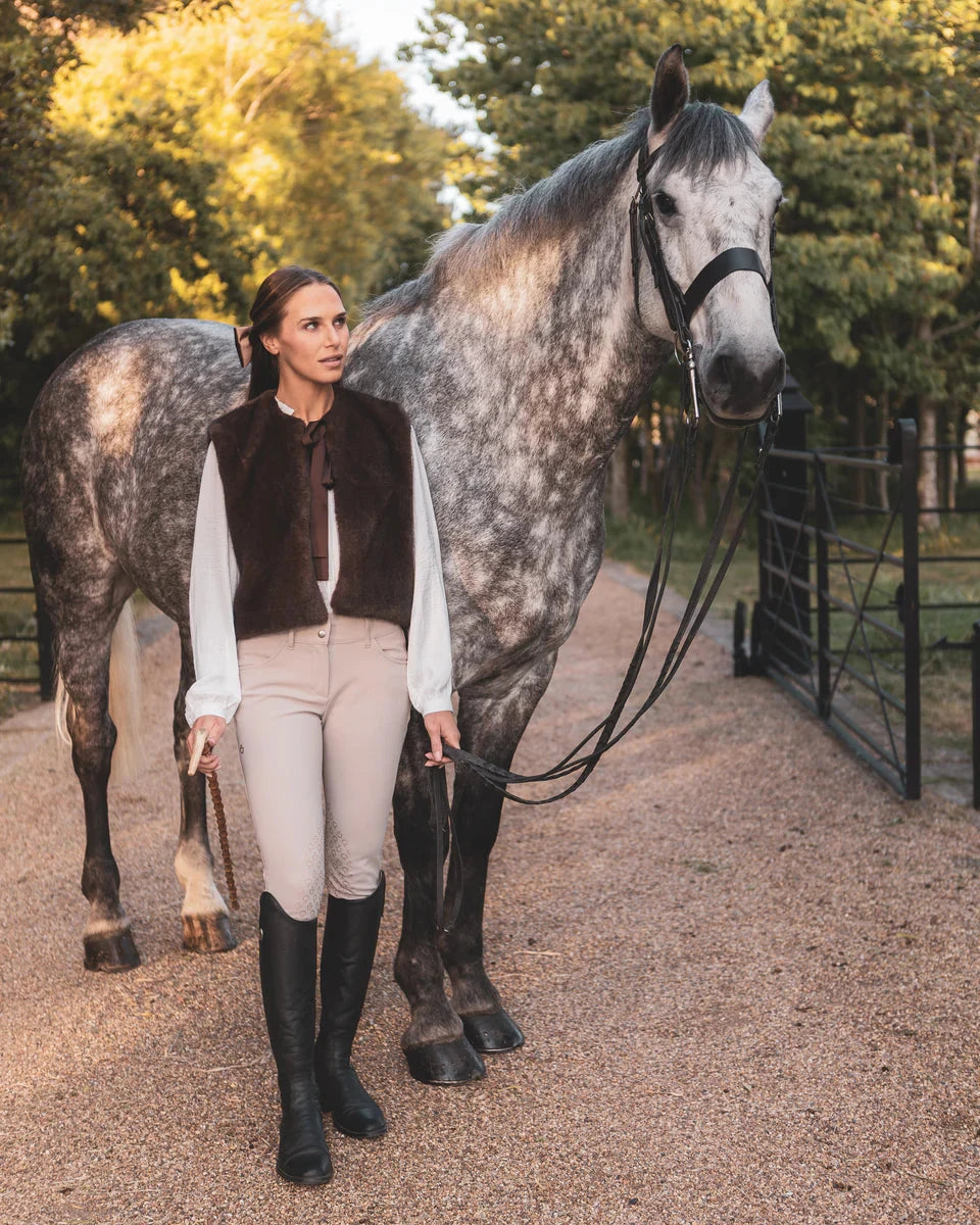 Felicity Gilet | Cappuccino Gilet Chalk 