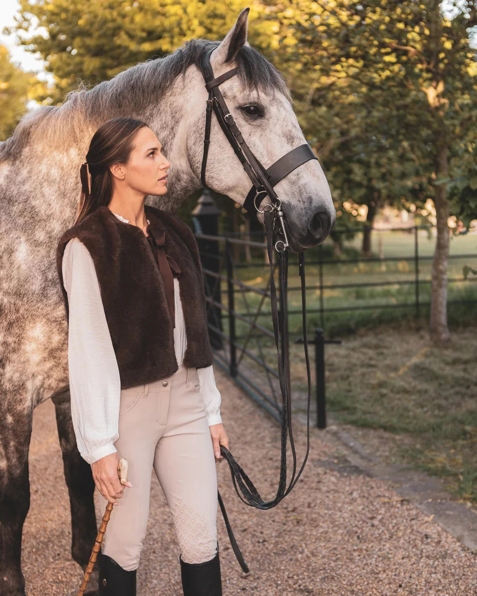 Felicity Gilet | Cappuccino Gilet Chalk 