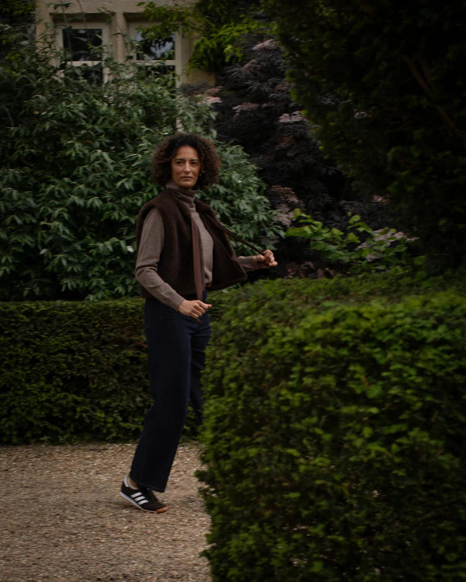 Felicity Gilet | Cappuccino Gilet Chalk 