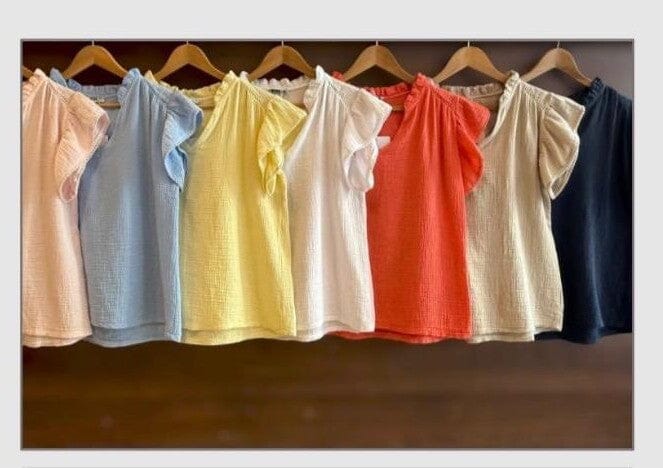 Filly Linen Top | 4 Colours Top Miss Sugar 