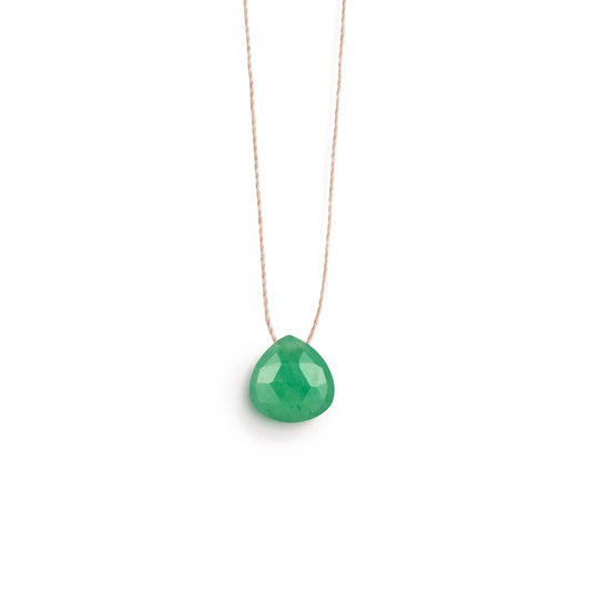 Fine Cord Necklace | Green Aventurine Necklaces Wanderlust Life 