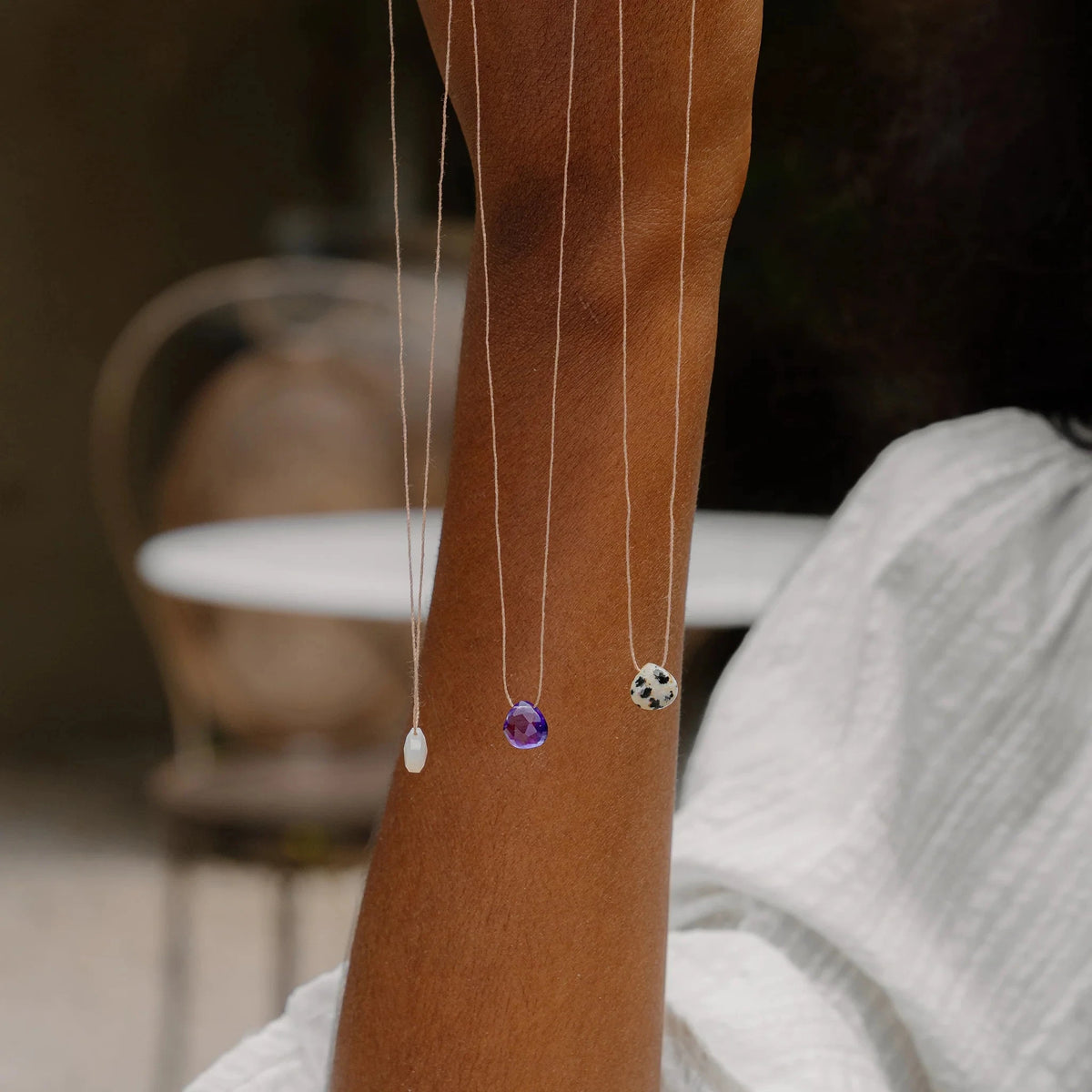 Fine Cord Necklace | Purple Amethyst Necklaces Wanderlust Life 