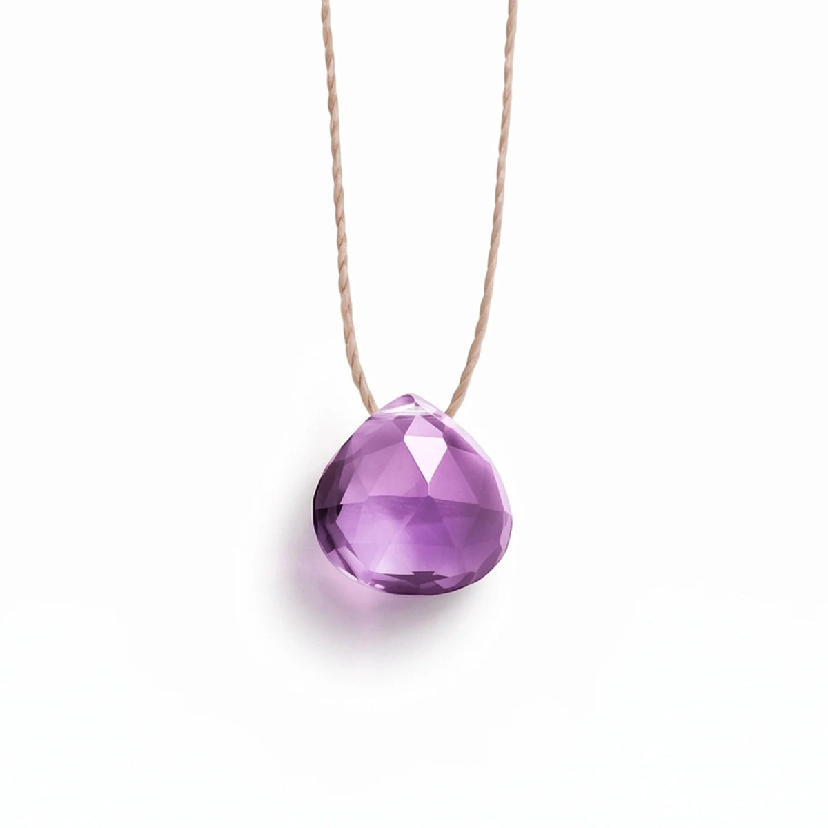 Fine Cord Necklace | Purple Amethyst Necklaces Wanderlust Life 