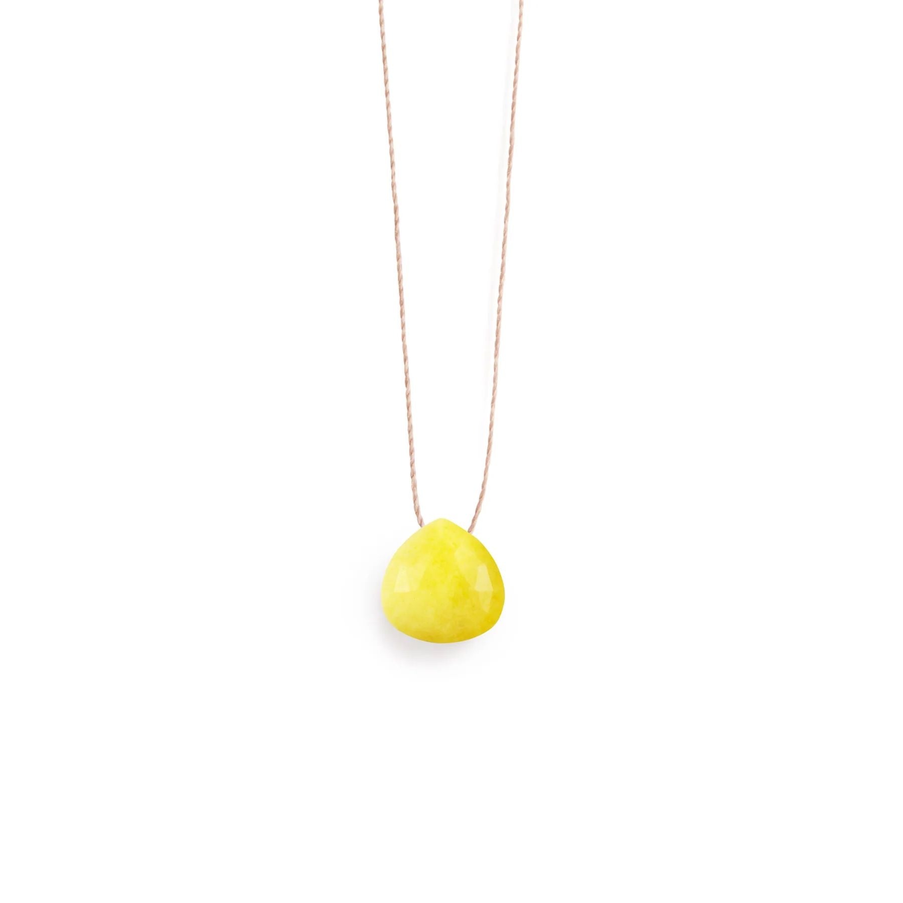 Fine Cord Necklace | Yellow Seraphinite Necklaces Wanderlust Life 