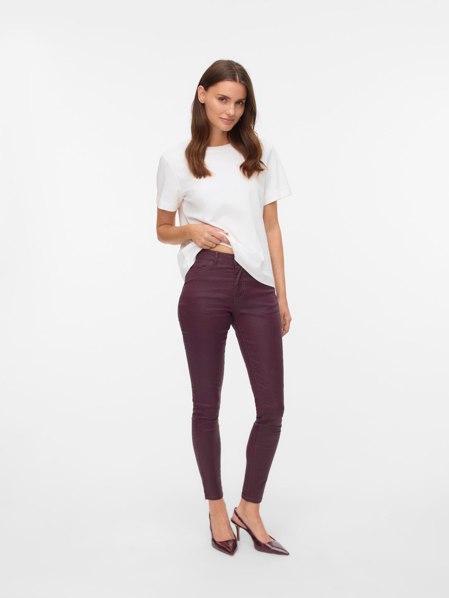 Flash Skinny Trousers | Chocolate Torte Trousers Vero Moda 