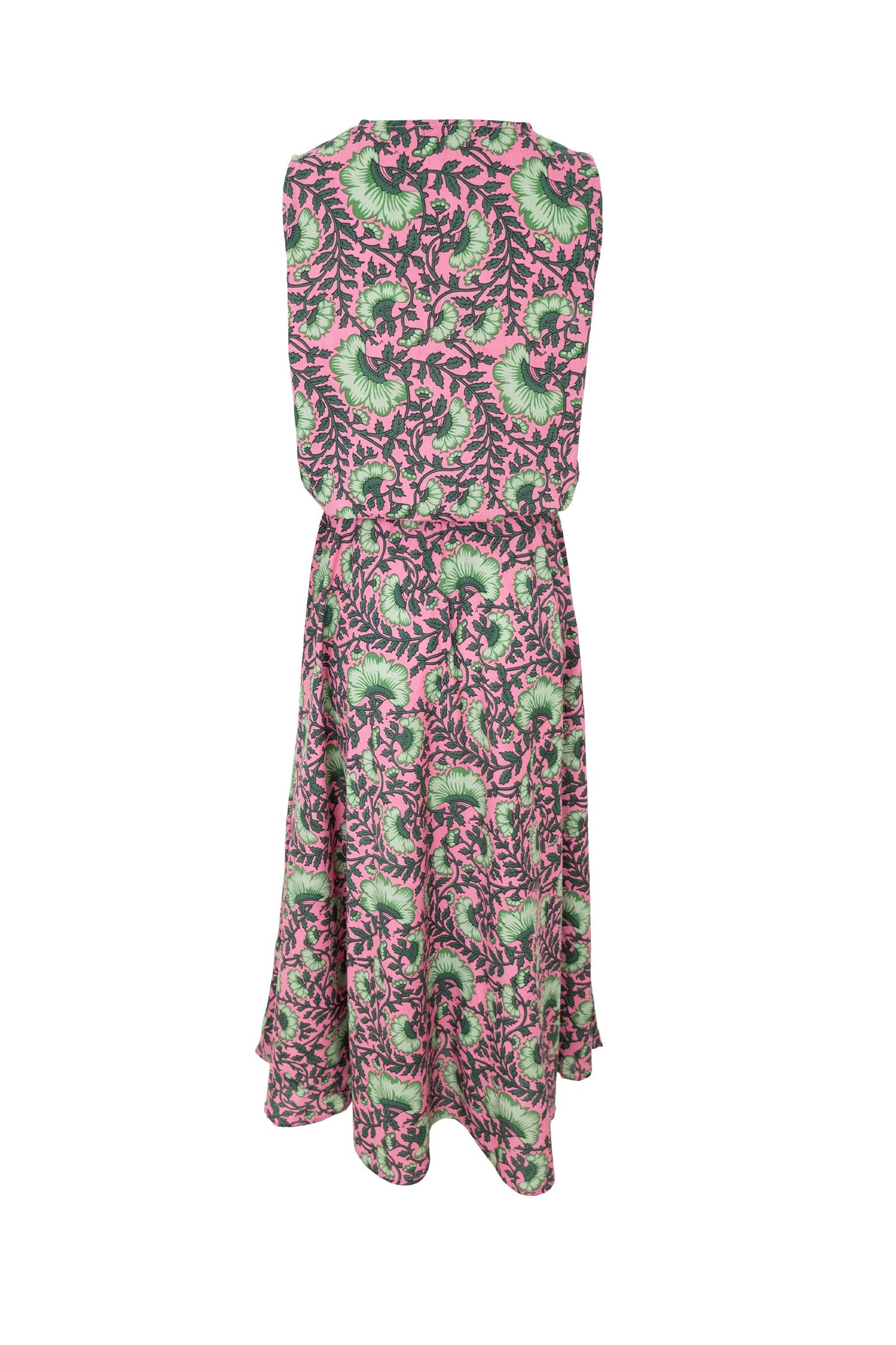Flora Summer Dress | Pink Dahlia Dresses Black Colour 