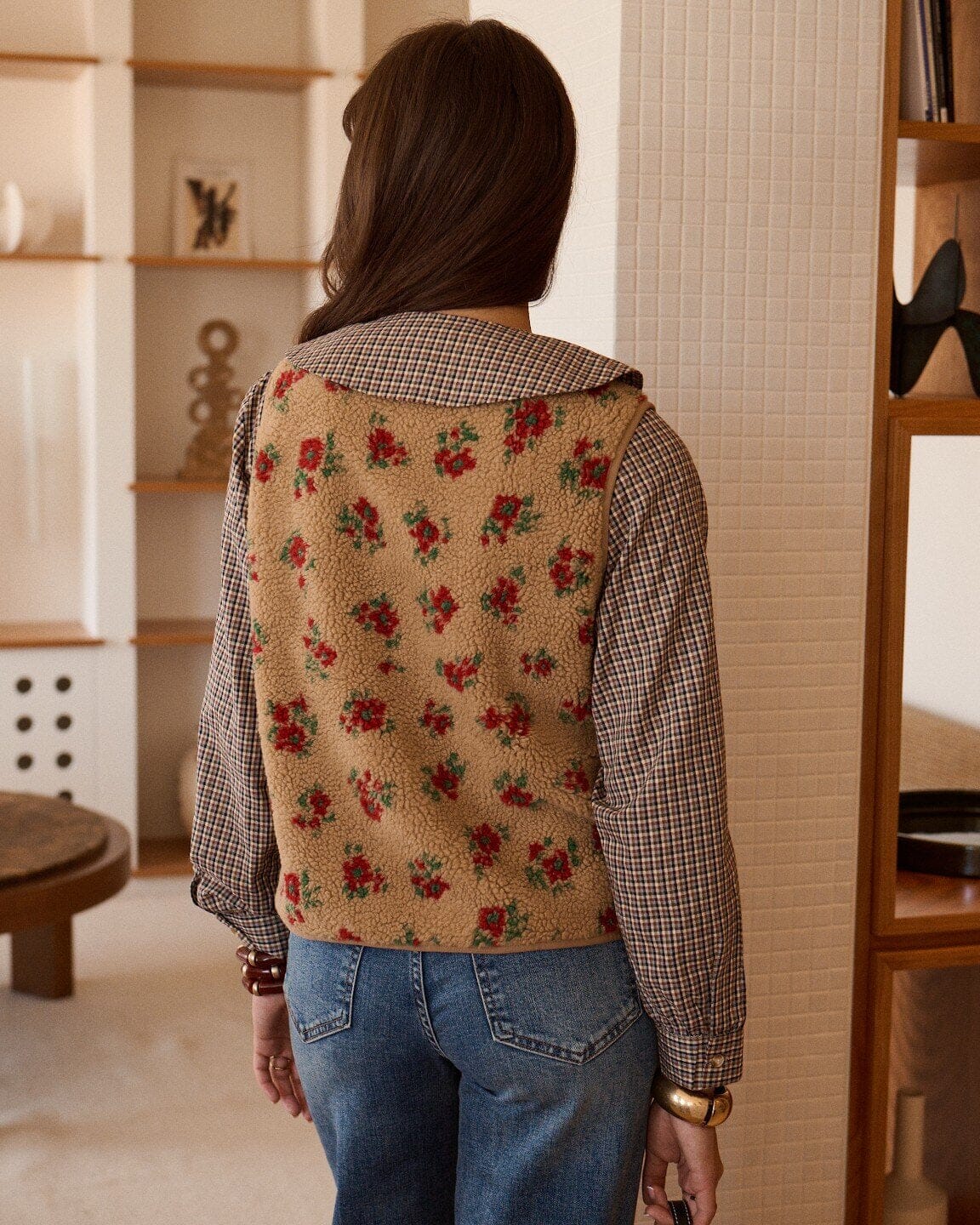 Florrie Vest | Taupe Gilet Parisienne Collection 
