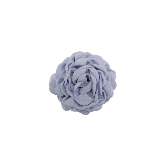 Flower Brooch | Blue Hair Clip Black Colour 
