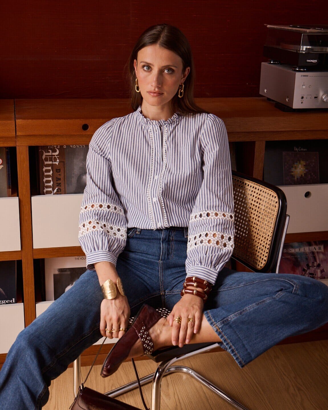 Freda Shirt | Blue Shirt Parisienne Collection 