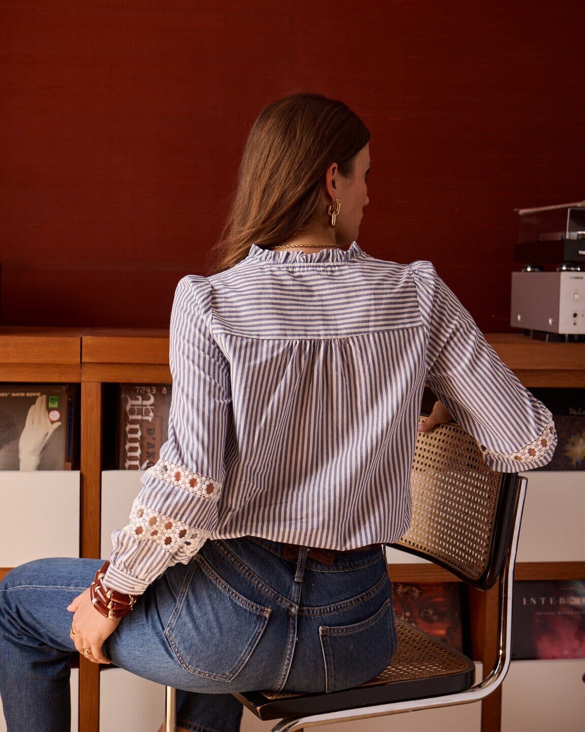 Freda Shirt | Blue Shirt Parisienne Collection 