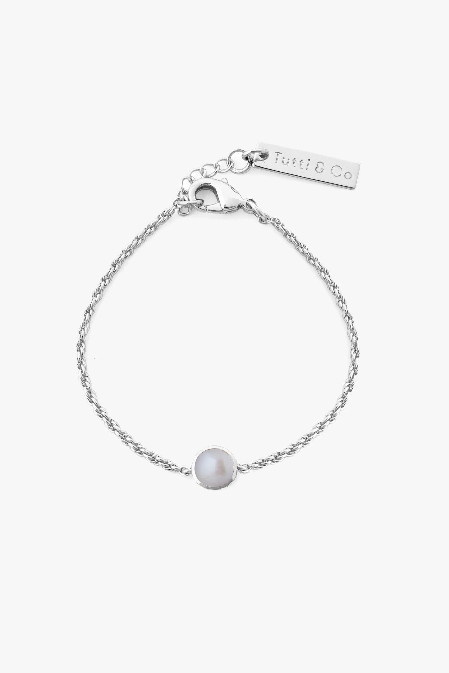 Freshwater Pearl Bracelet | Silver Bracelet Tutti & Co 