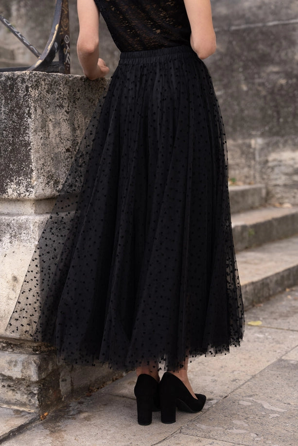 Gabrielle Skirt | Black Skirt Parisienne Collection 