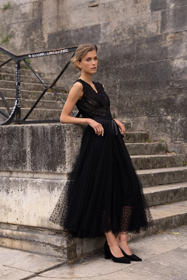 Gabrielle Skirt | Black Skirt Parisienne Collection 