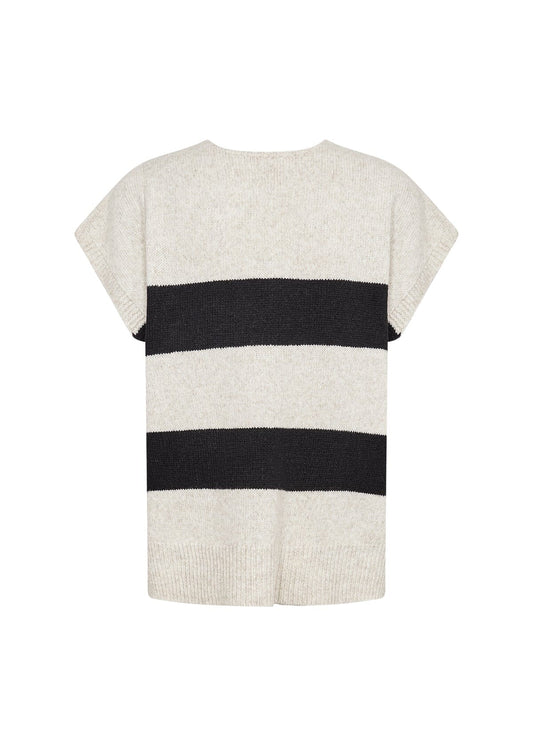 Gadiela Waistcoat | Black Combi Waistcoat Soya Concept 