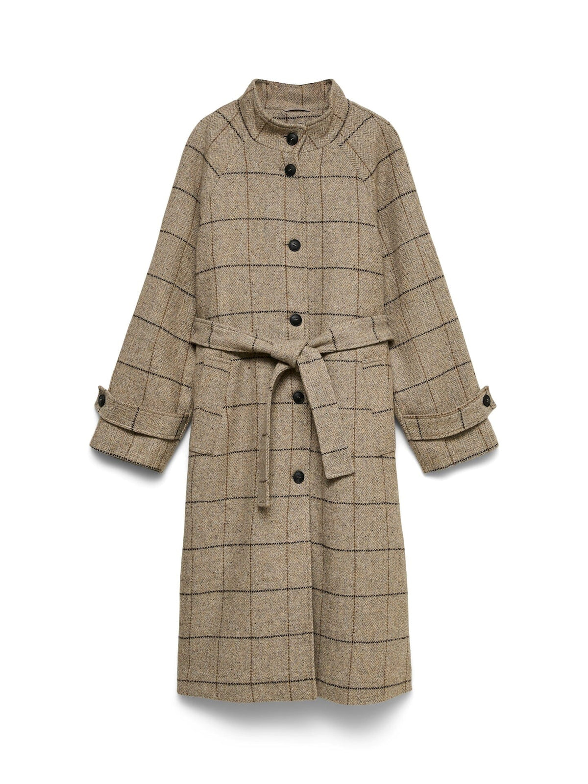Gemma Check Coat | Light Grey Coats & Jackets Vero Moda 