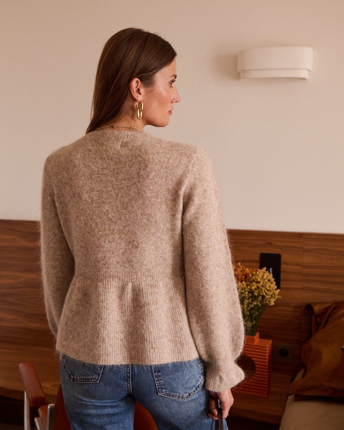 Gena Sweater | Taupe Shirt Parisienne Collection 