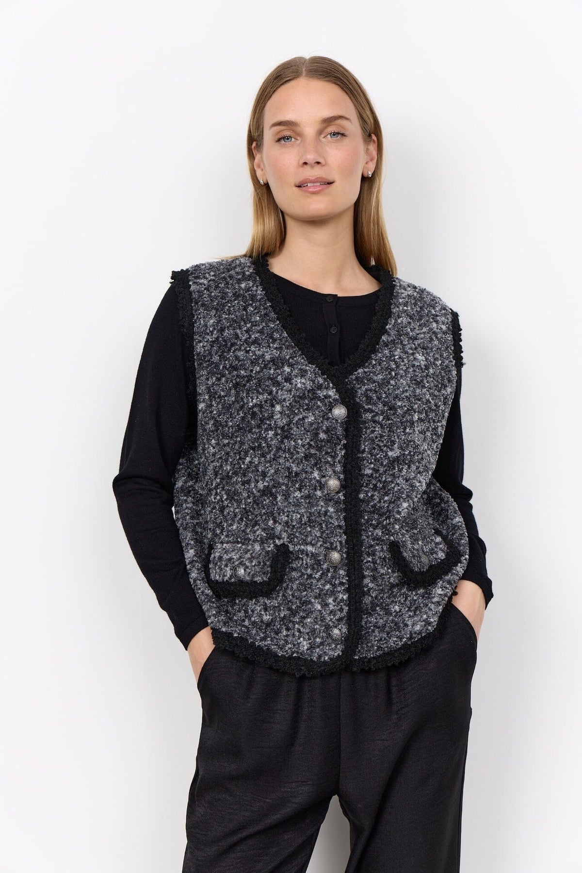 Gertrud Waistcoat | Dark Earth Waistcoat Soya Concept 