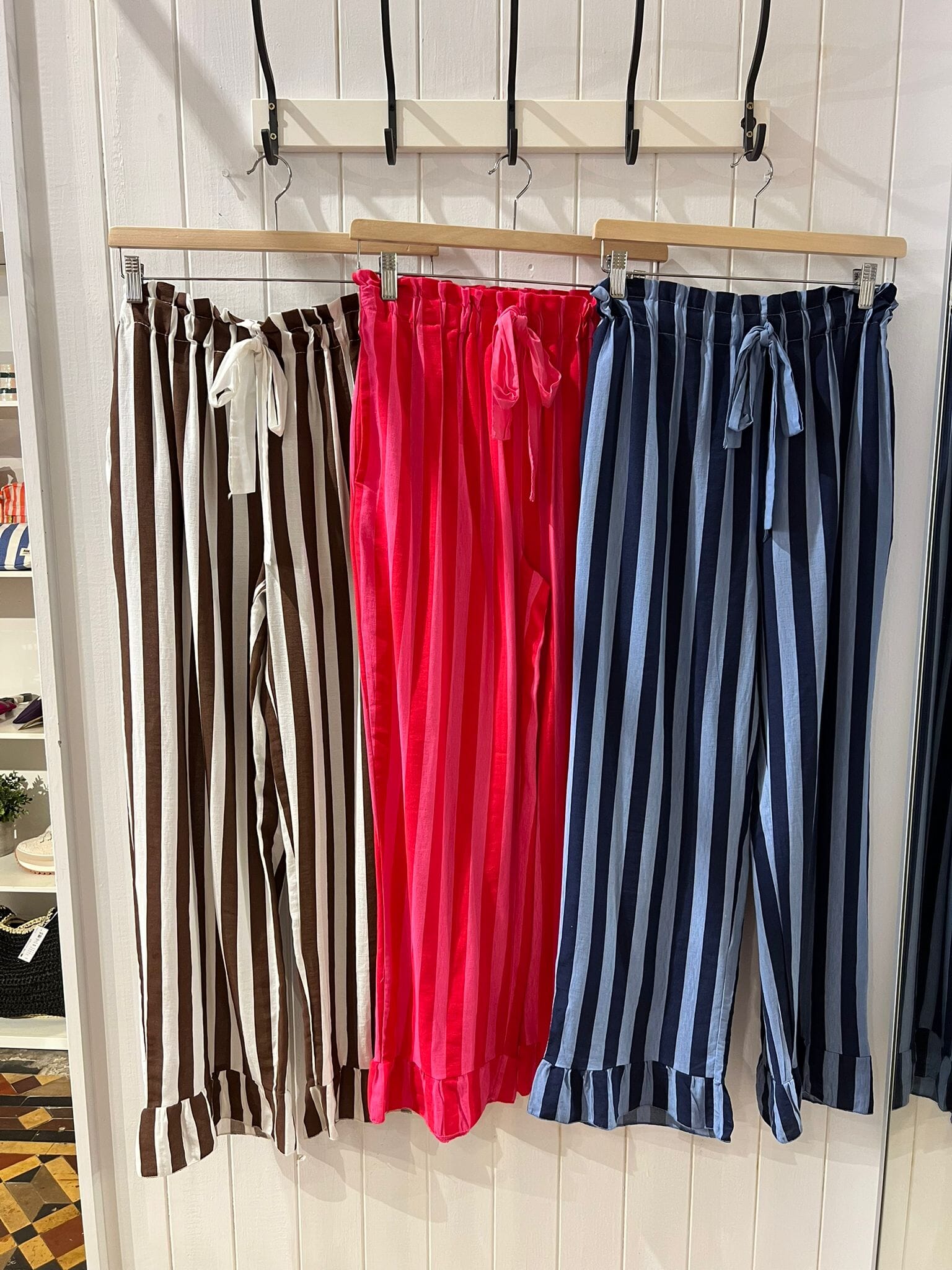 Ginevra Stripe Trousers | Brown Trousers Parisienne Collection 