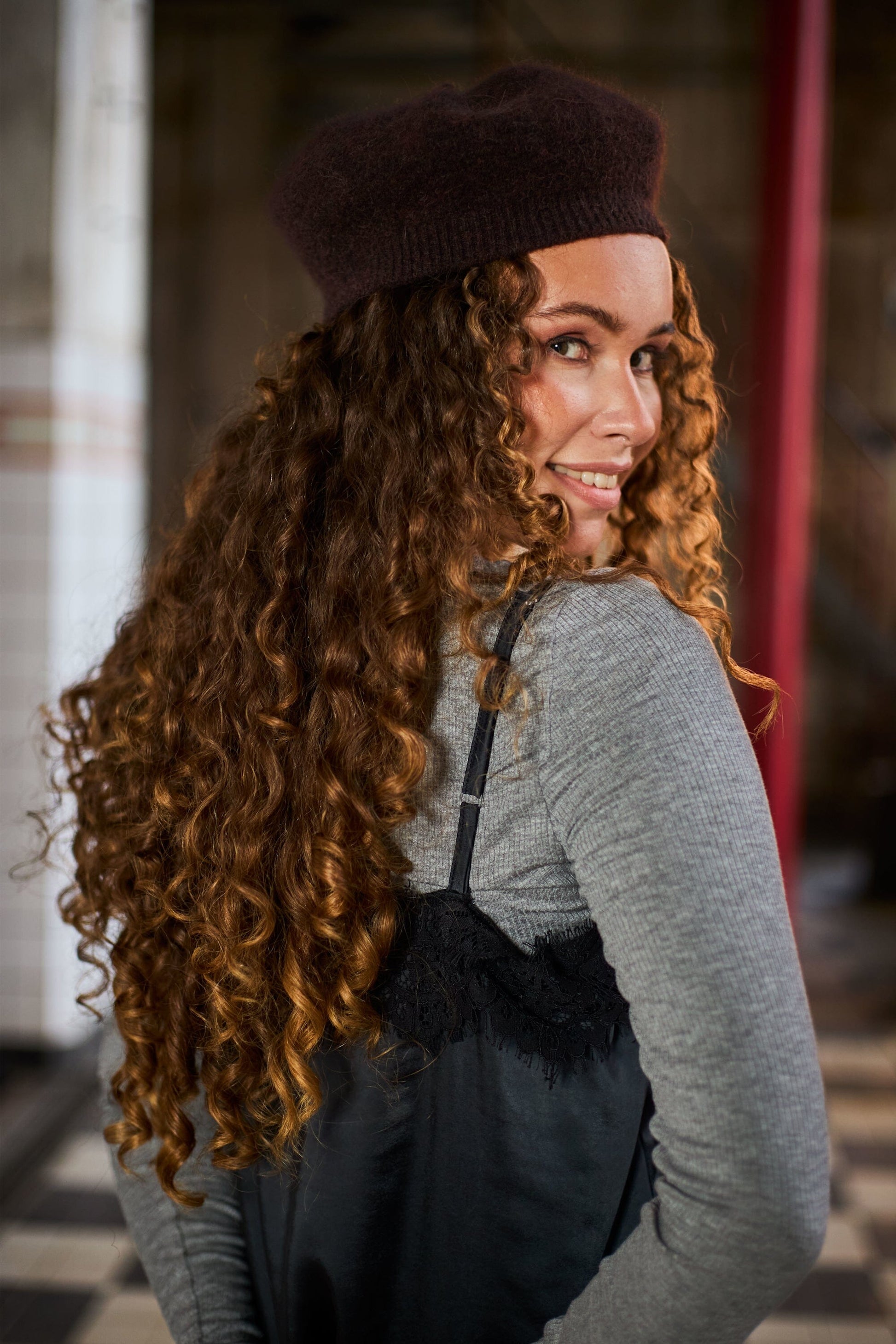 Ginger Baret | 2 Colours Hats Black Colour 