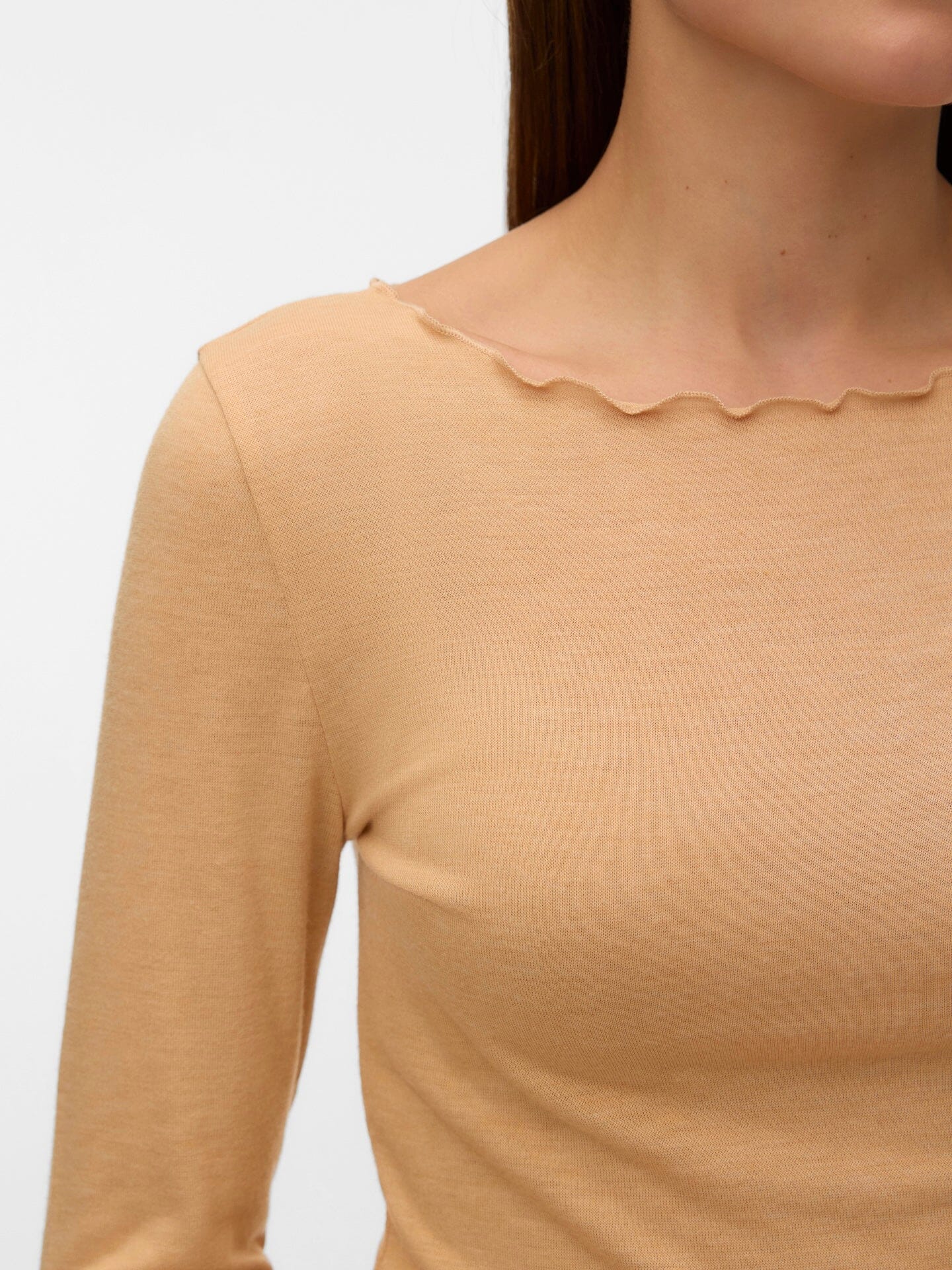 Glesha Boatneck Top | Latte Shirts & Tops Aware 