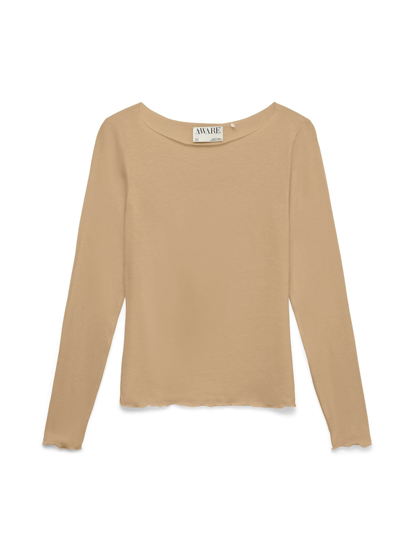 Glesha Boatneck Top | Latte Shirts & Tops Aware 