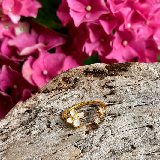 Golden Bloom Ring Ring Ocean Ripples 