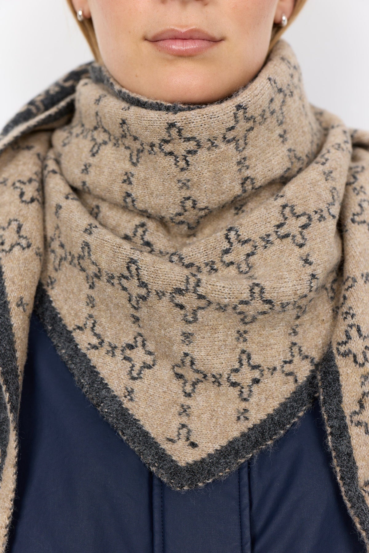 Golly Scarf | Camel Melange Scarves Soya Concept 