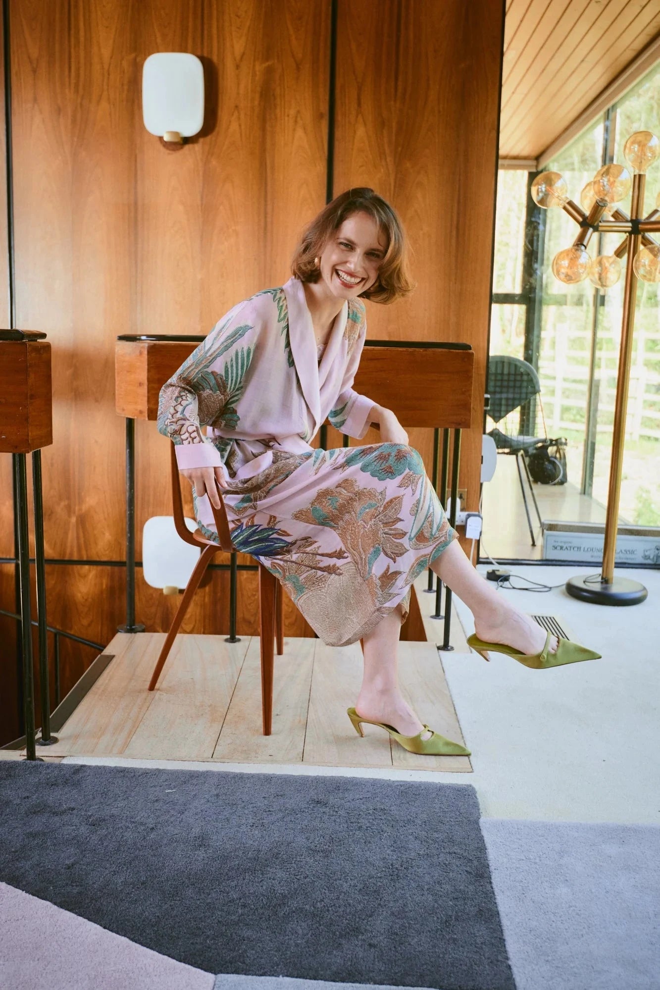 Gown | Crane Plaster Pink Dressing Gown One Hundred Stars 