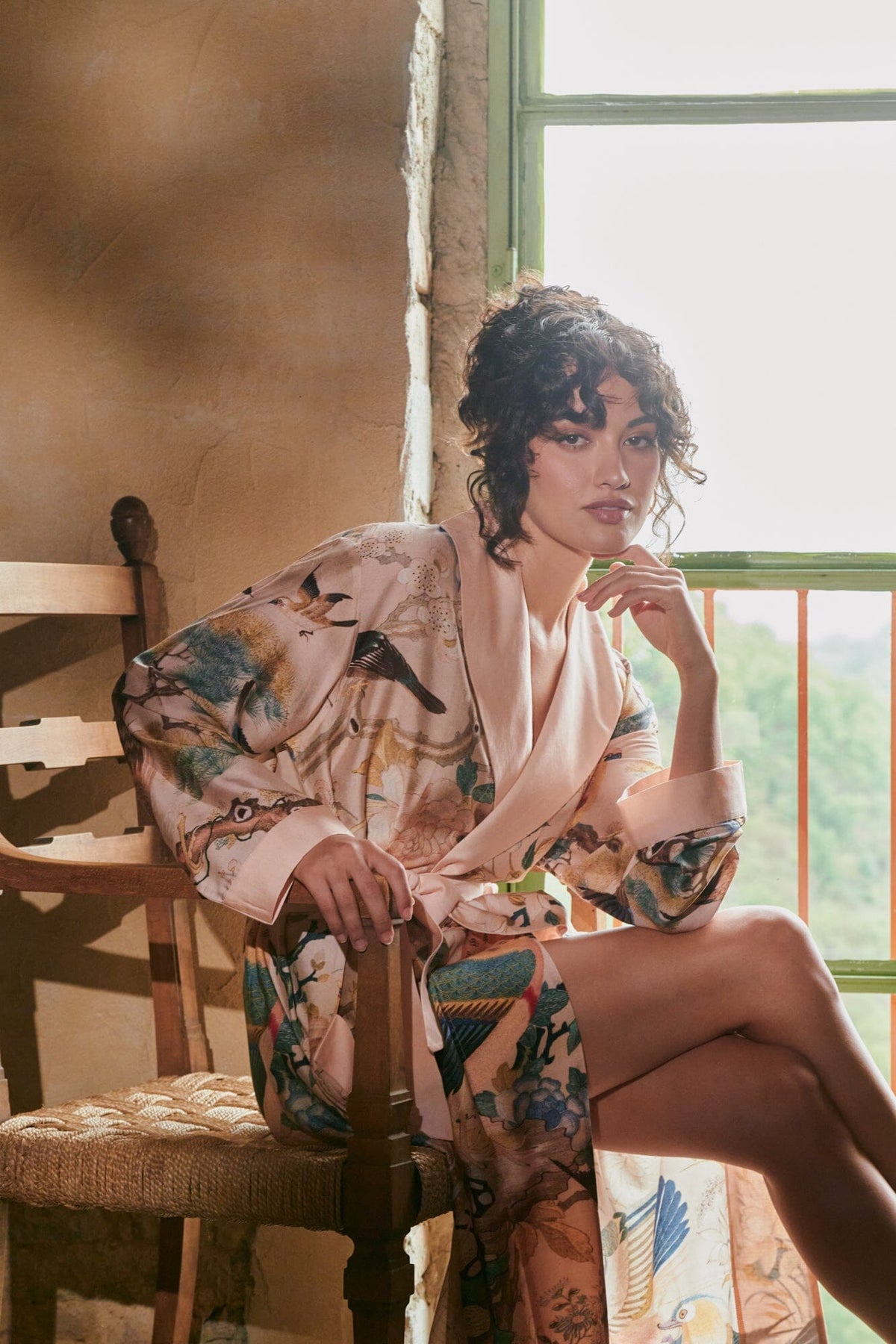 Gown | Hummingbird | Nude Dressing Gown One Hundred Stars 