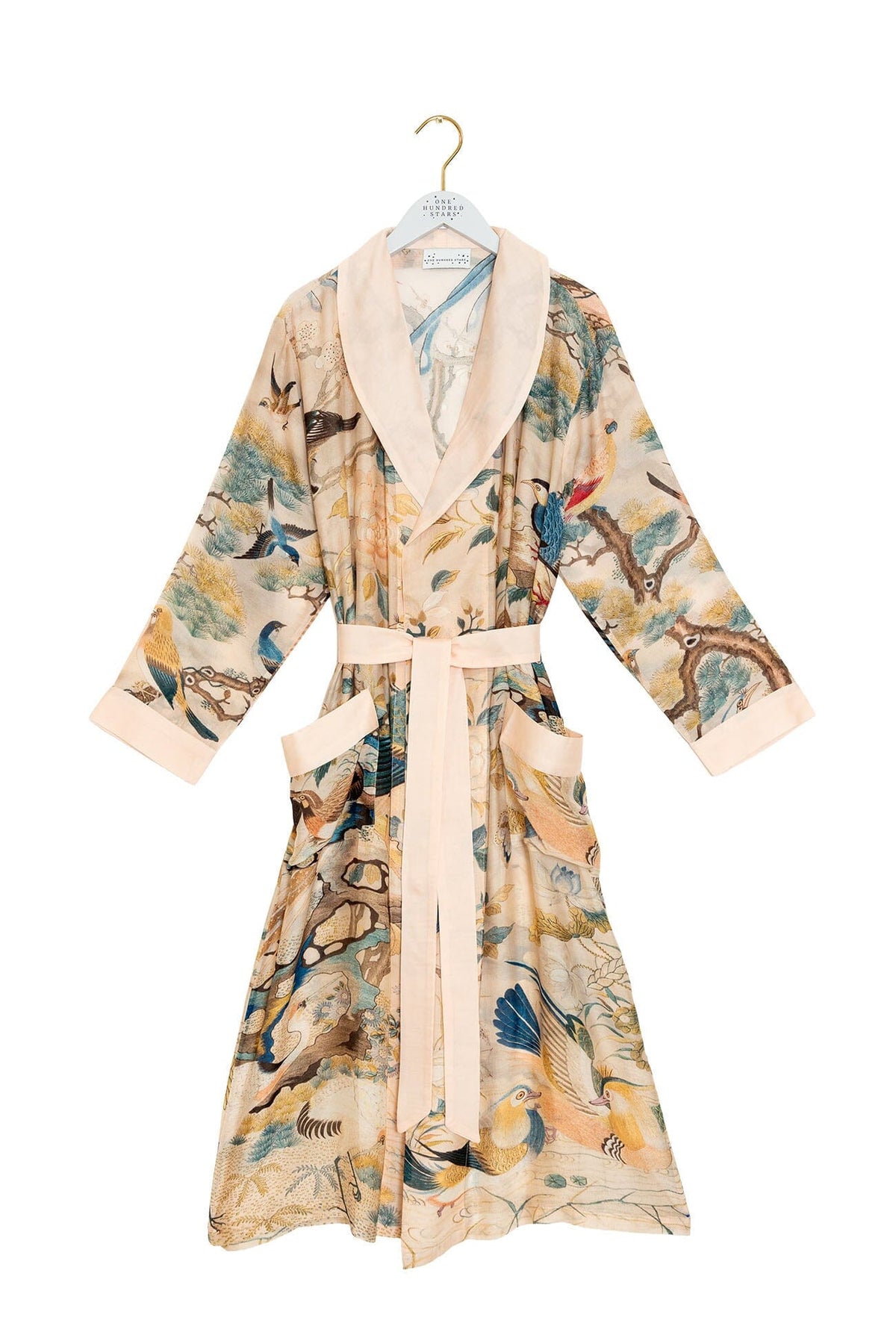 Gown | Hummingbird | Nude Dressing Gown One Hundred Stars 