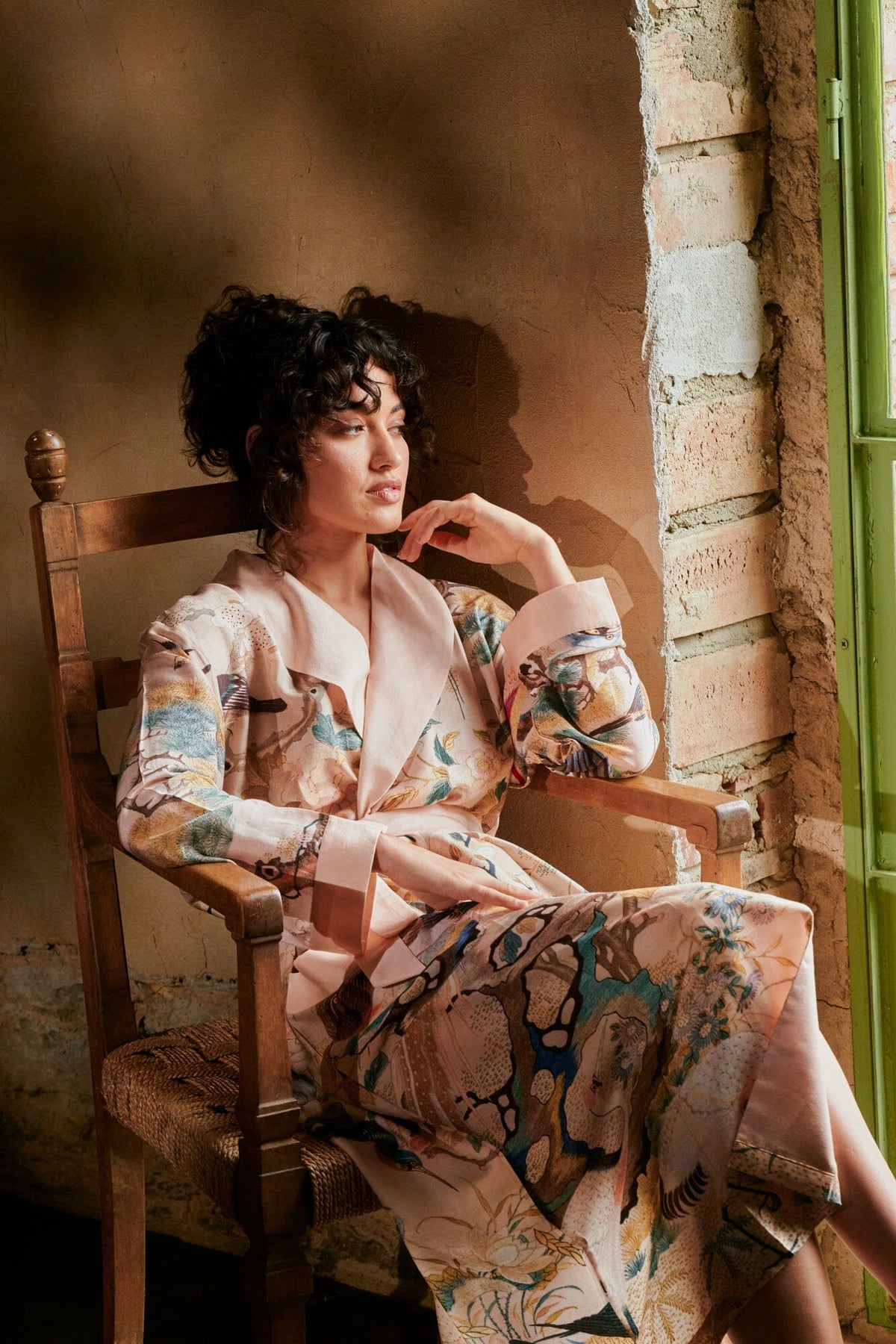 Gown | Hummingbird | Nude Dressing Gown One Hundred Stars 