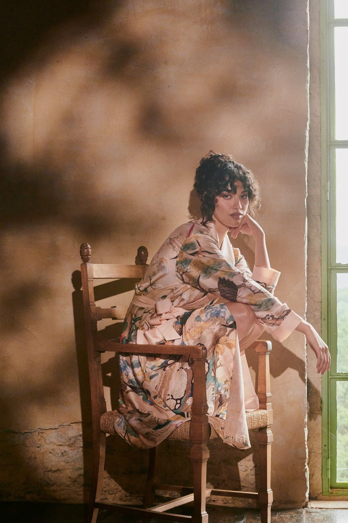 Gown | Hummingbird | Nude Dressing Gown One Hundred Stars 